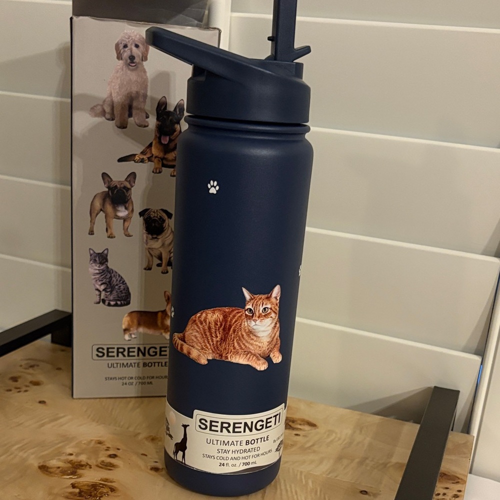 Serengeti Stainless Navy Blue Ultimate Bottle